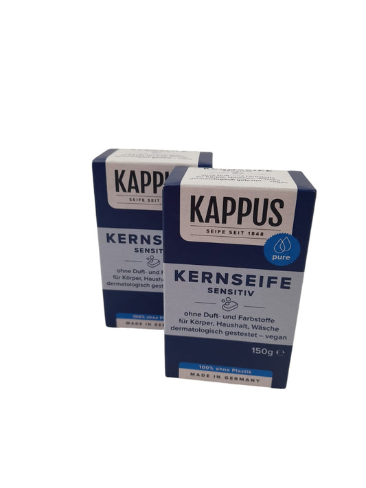 2x Kernseife sensitiv je150g aus dem Hause Kappus - wie aus DDR Zeiten bekannt.